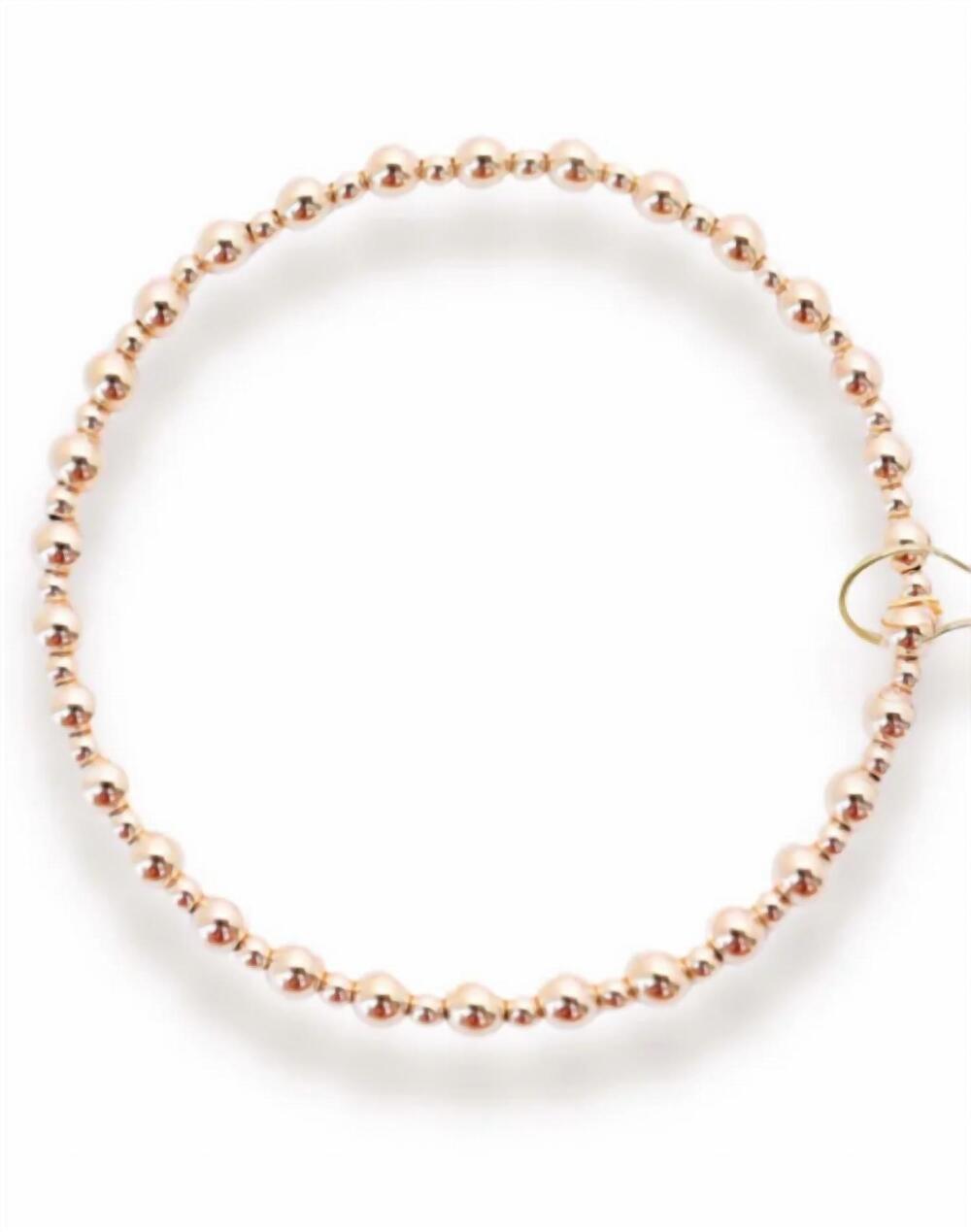 NEW BEADED BLONDES women's mini katy bracelet in gold